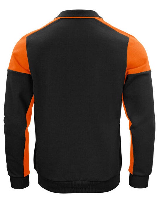 Printer Prime PP2262060 Long Sleeve Polosweater - Black/Orange