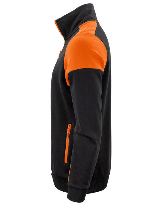 Printer Prime PP2262061 Full Zip Sweater - Black/Orange