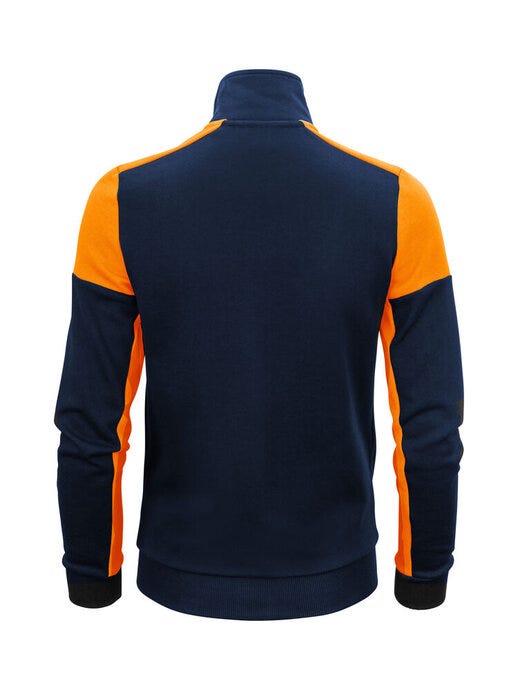 Printer Prime PP2262062 Ladies Full Zip Sweat - Navy/Neon Orange