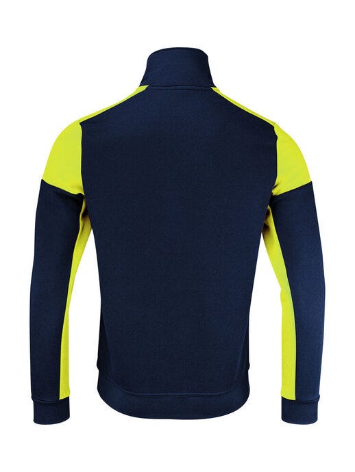 Printer Prime PP2262069 Half Zip Sweater - Navy/Neon Yellow