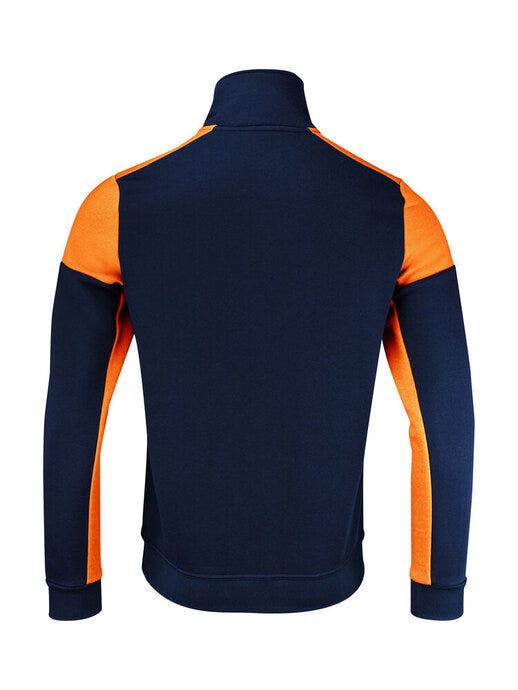Printer Prime PP2262069 Half Zip Sweater - Navy/Neon Orange