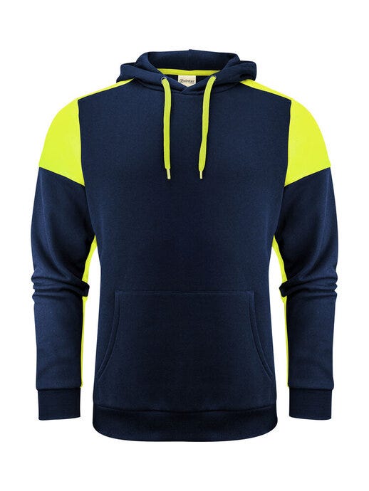 Printer Prime PP2262070 Hoodie - Navy/Neon Yellow