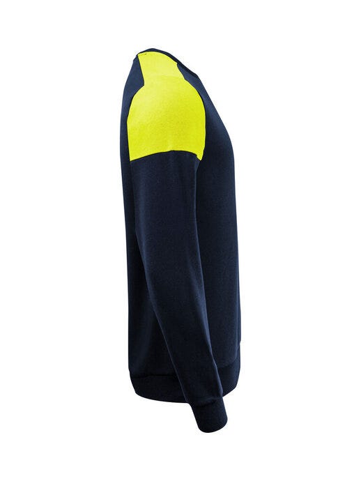 Printer Prime PP2262071 Crewneck - Navy/Neon Yellow