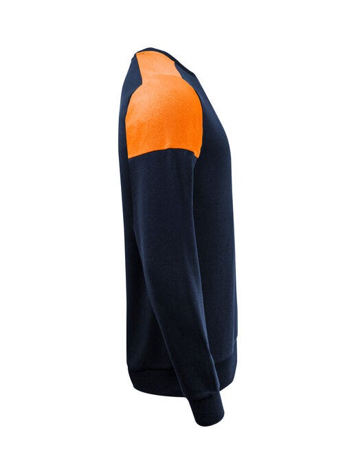 Printer Prime PP2262071 Crewneck - Navy/Neon Orange