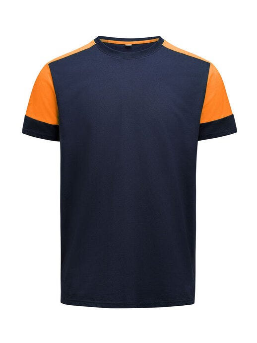 Printer Prime PP2264030 T-Shirt - Navy/Neon Orange