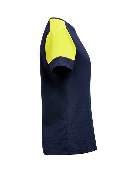Printer Prime PP2264031 Ladies T-Shirt - Navy/Neon Yellow