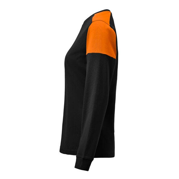 Printer Prime PP2264037 Ladies Long Sleeve T-Shirt - Black/Orange
