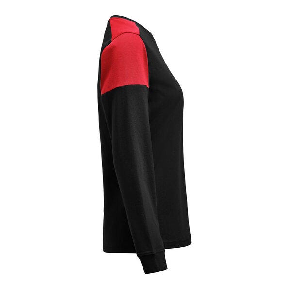 Printer Prime PP2264037 Ladies Long Sleeve T-Shirt - Black/Red