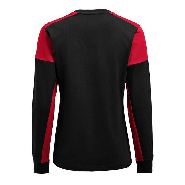 Printer Prime PP2264037 Ladies Long Sleeve T-Shirt - Black/Red