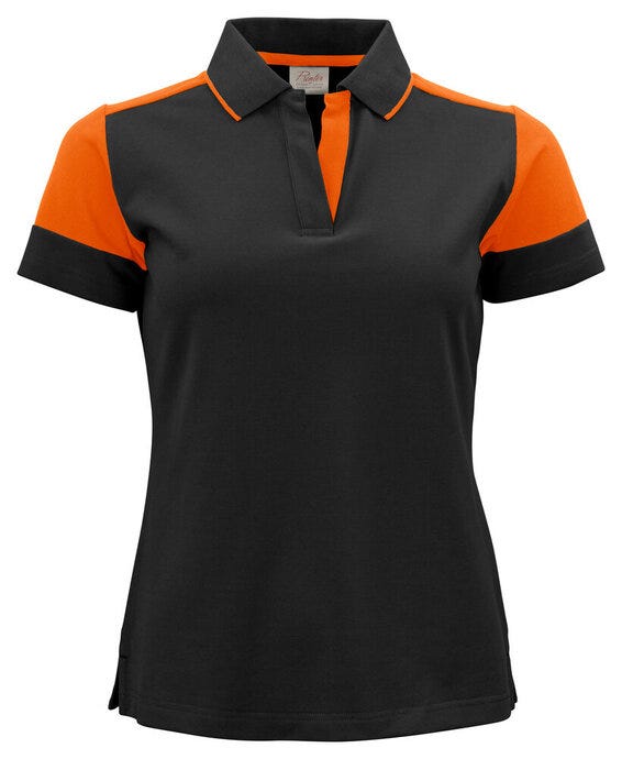Printer Prime PP2265025 Ladies Polo - Black/Orange