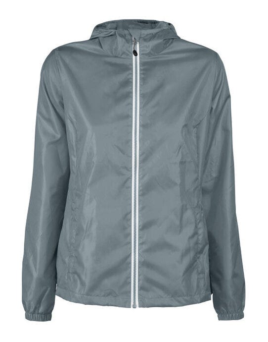 Printer Red PR2261048 Ladies Fastplant Windbreaker - Metal Grey