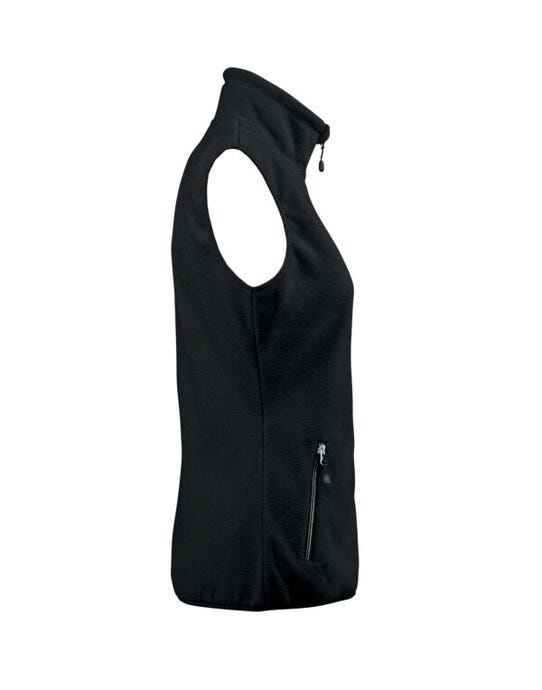 Printer Red PR2261507 Ladies Sideflip Fleece Vest - Black