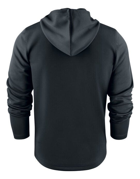 Printer Red PR2262056 Layback Full Zip Hoodie - Black