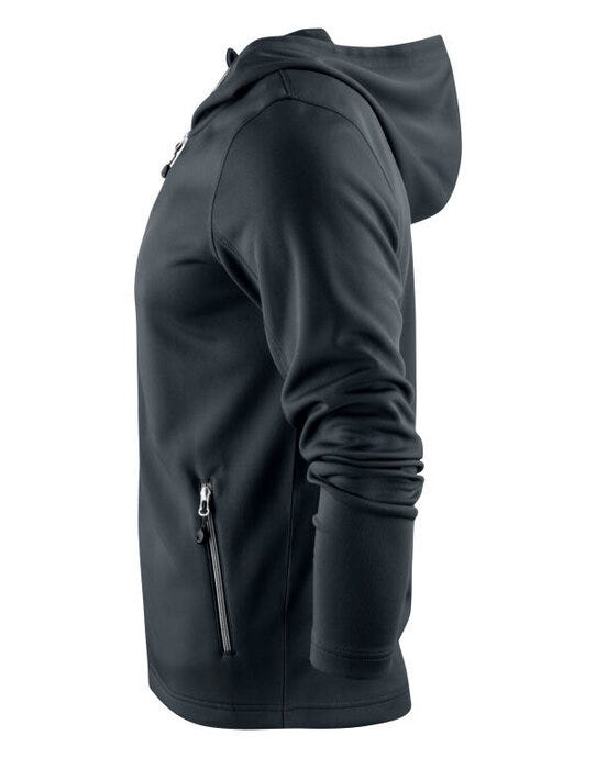 Printer Red PR2262056 Layback Full Zip Hoodie - Black