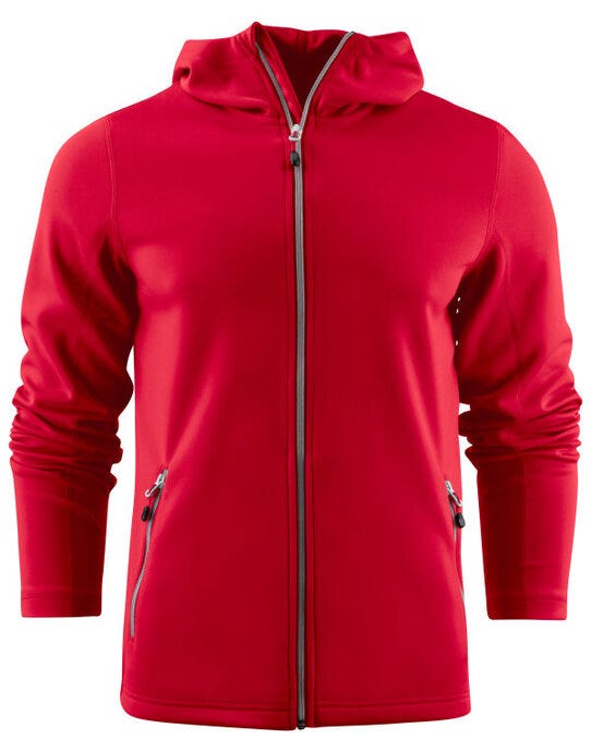 Printer Red PR2262056 Layback Full Zip Hoodie - Red