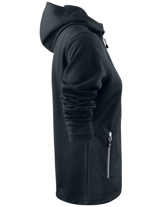 Printer Red PR2262057 Ladies Layback F/Z Hoodie - Black