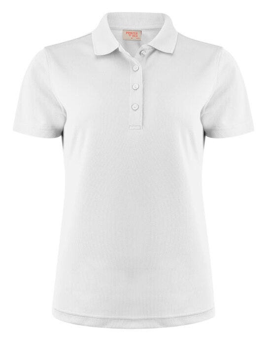 Printer Red PR2265029 Ladies Smash Polo Shirt - White