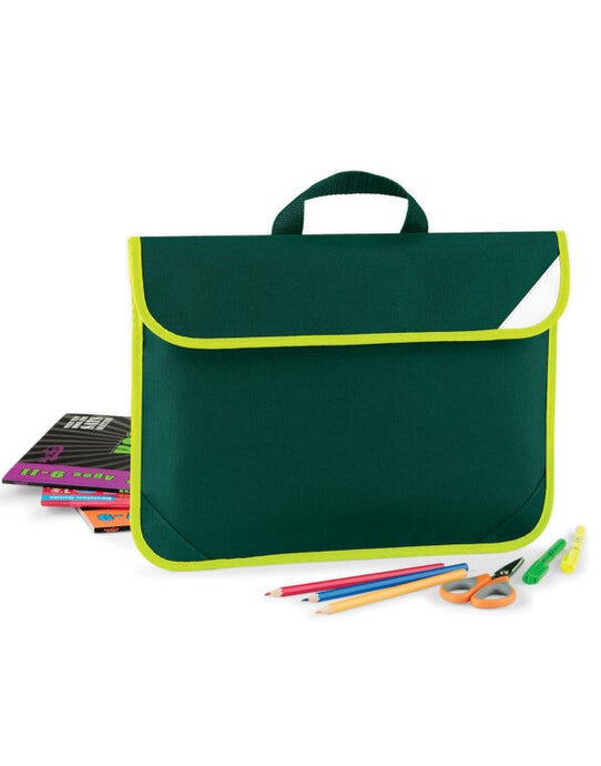Quadra QD452 Enhanced-Viz Book Bag - Bottle Green