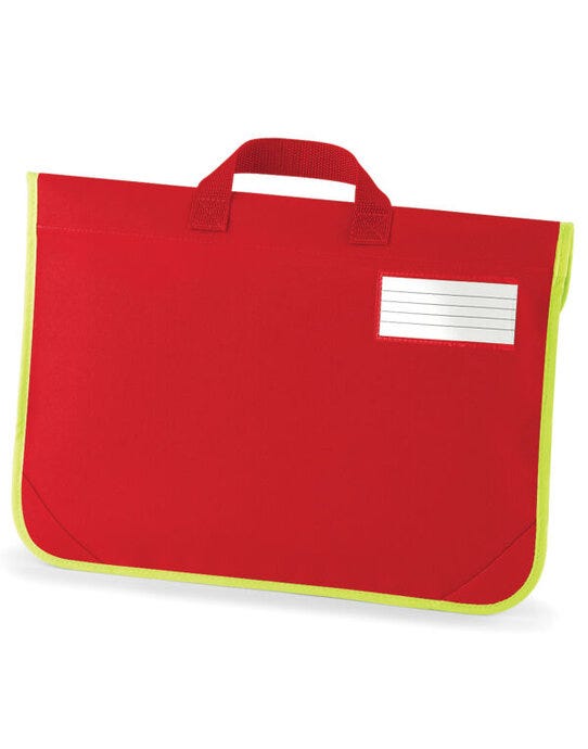 Quadra QD452 Enhanced-Viz Book Bag - Classic Red