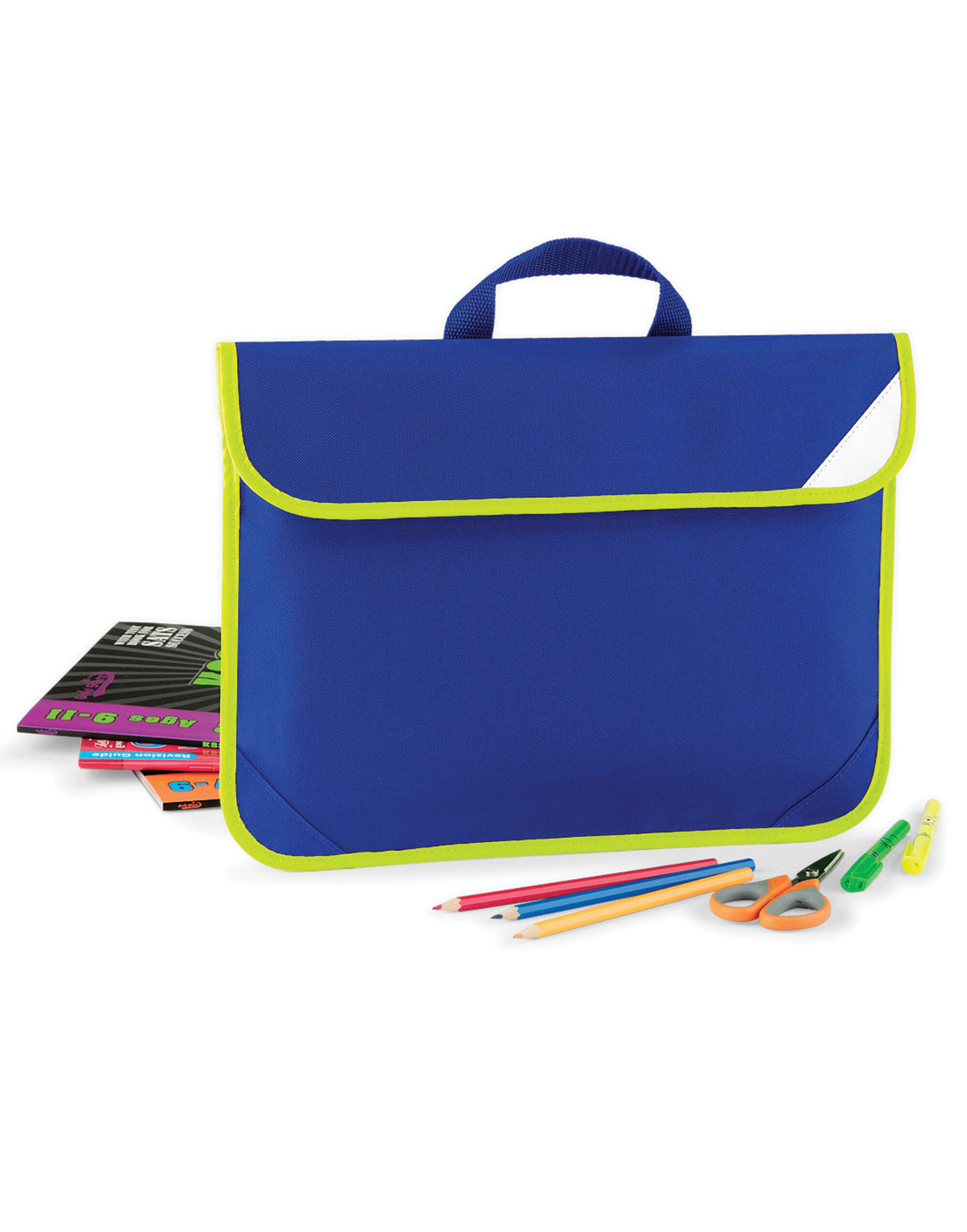 Quadra QD452 Enhanced-Viz Book Bag - Bright Royal