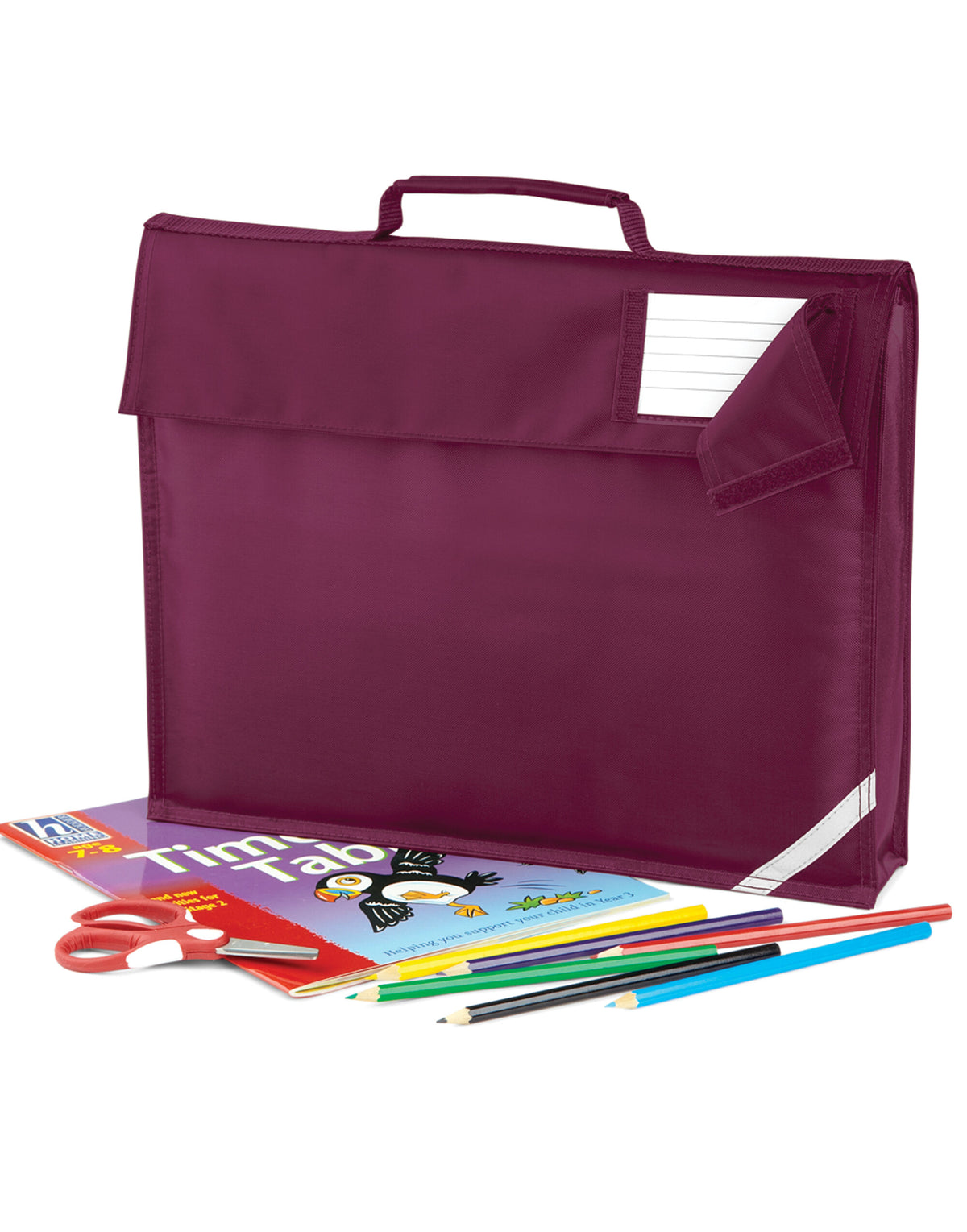 Quadra QD51 Junior Book Bag - Burgundy