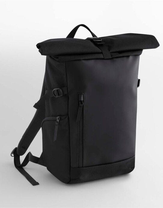 Quadra QD543 Zurich Roll-Top Backpack - Black