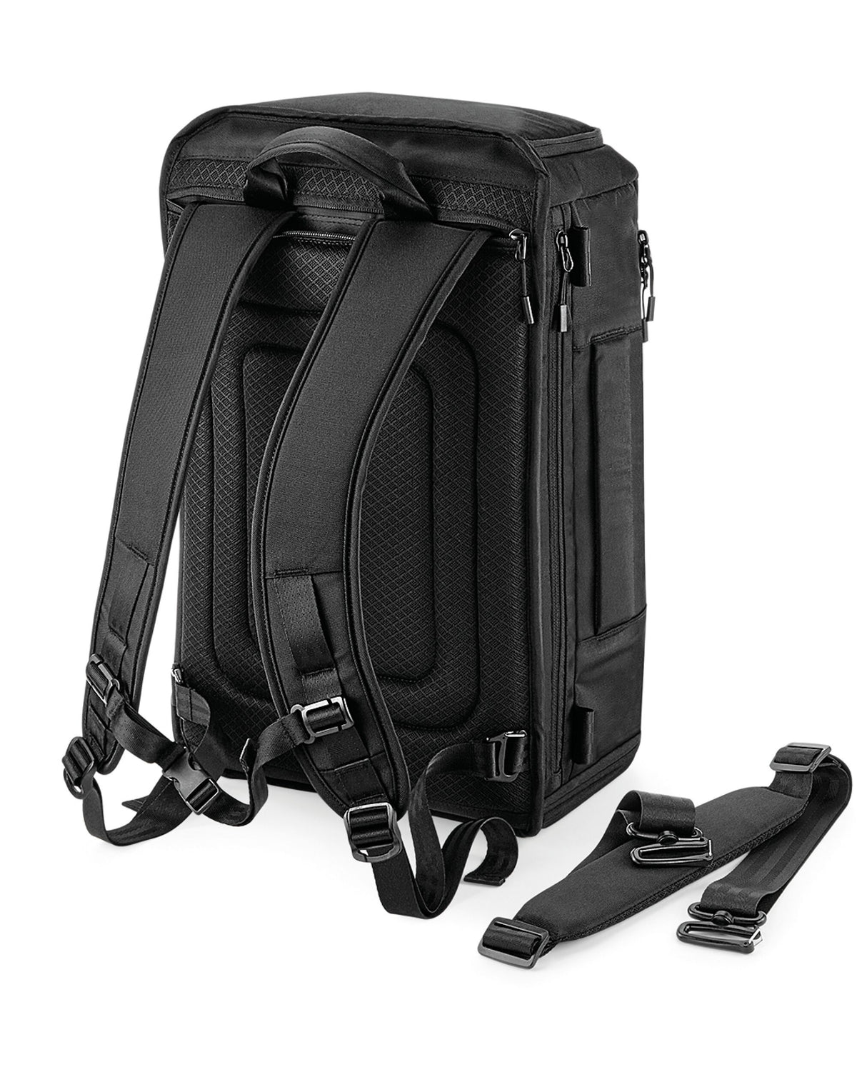 Quadra QD568 Pitch Black 72 Hour Weekender - Black