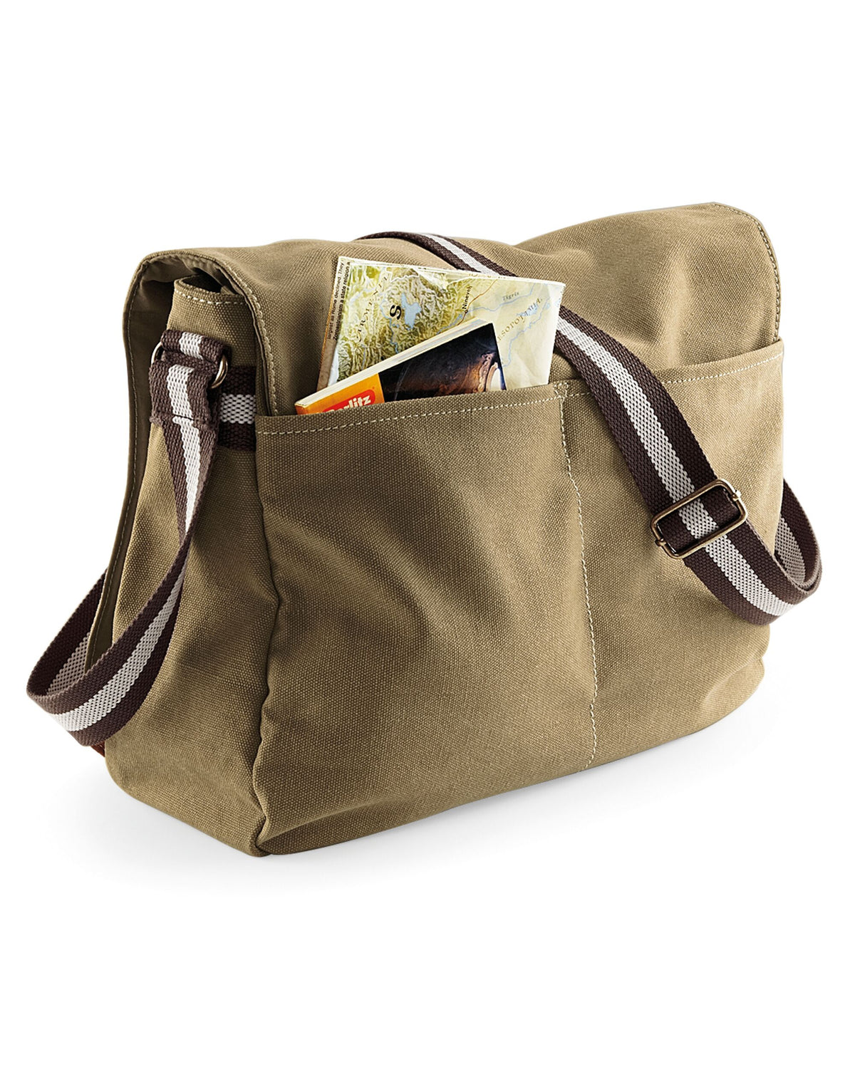 Quadra QD610 Vintage Canvas Despatch Bag - Sahara