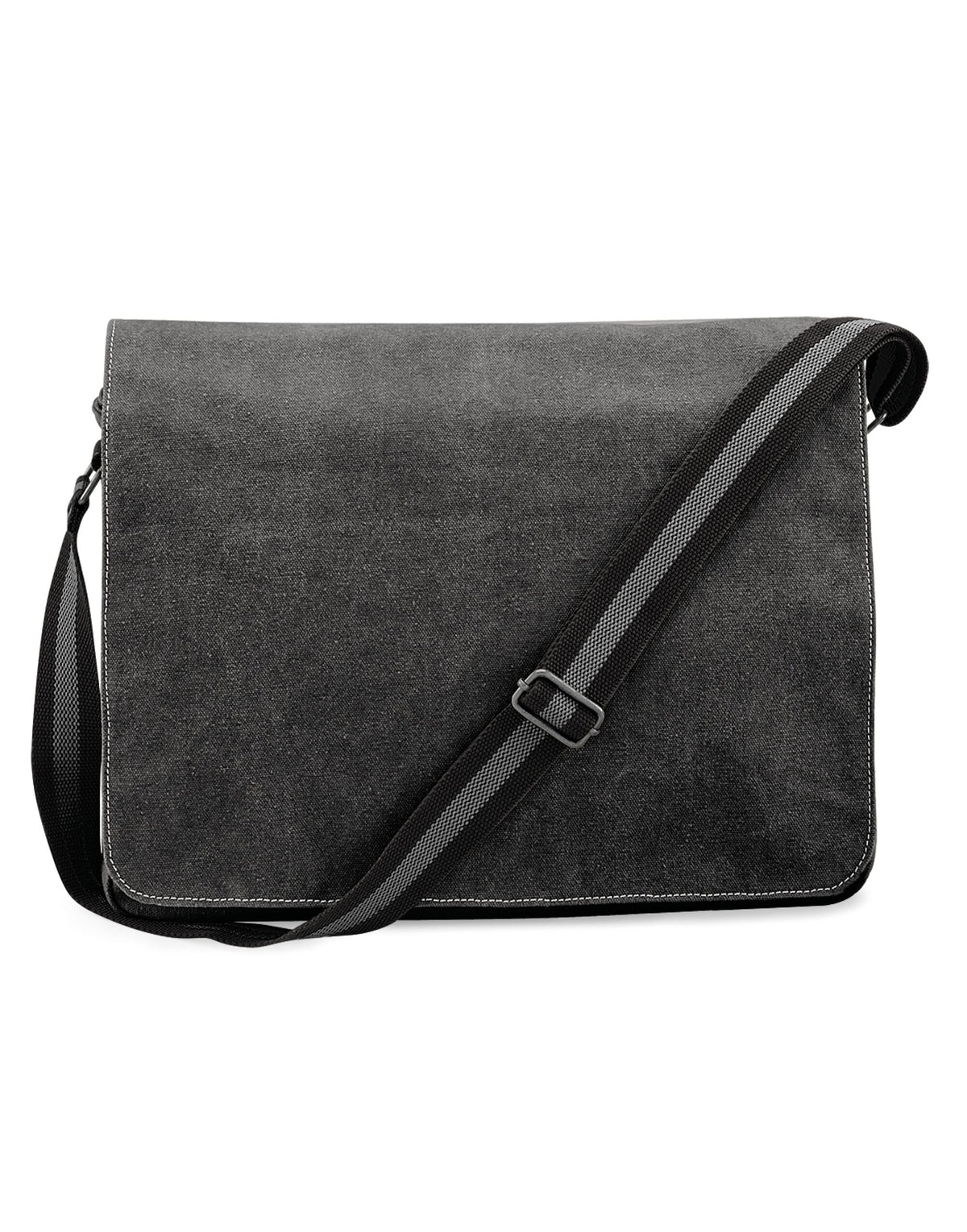 Quadra QD610 Vintage Canvas Despatch Bag - Vintage Black