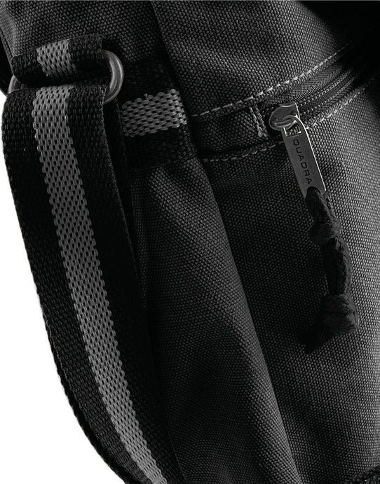 Quadra QD610 Vintage Canvas Despatch Bag - Vintage Black