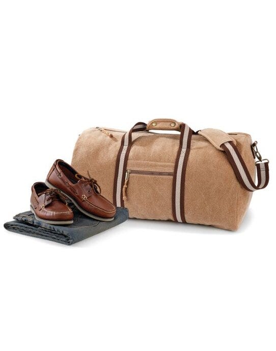 Quadra QD613 Desert Canvas Holdall - Sahara