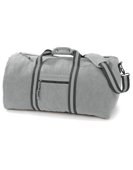 Quadra QD613 Desert Canvas Holdall - Vintage Light Grey