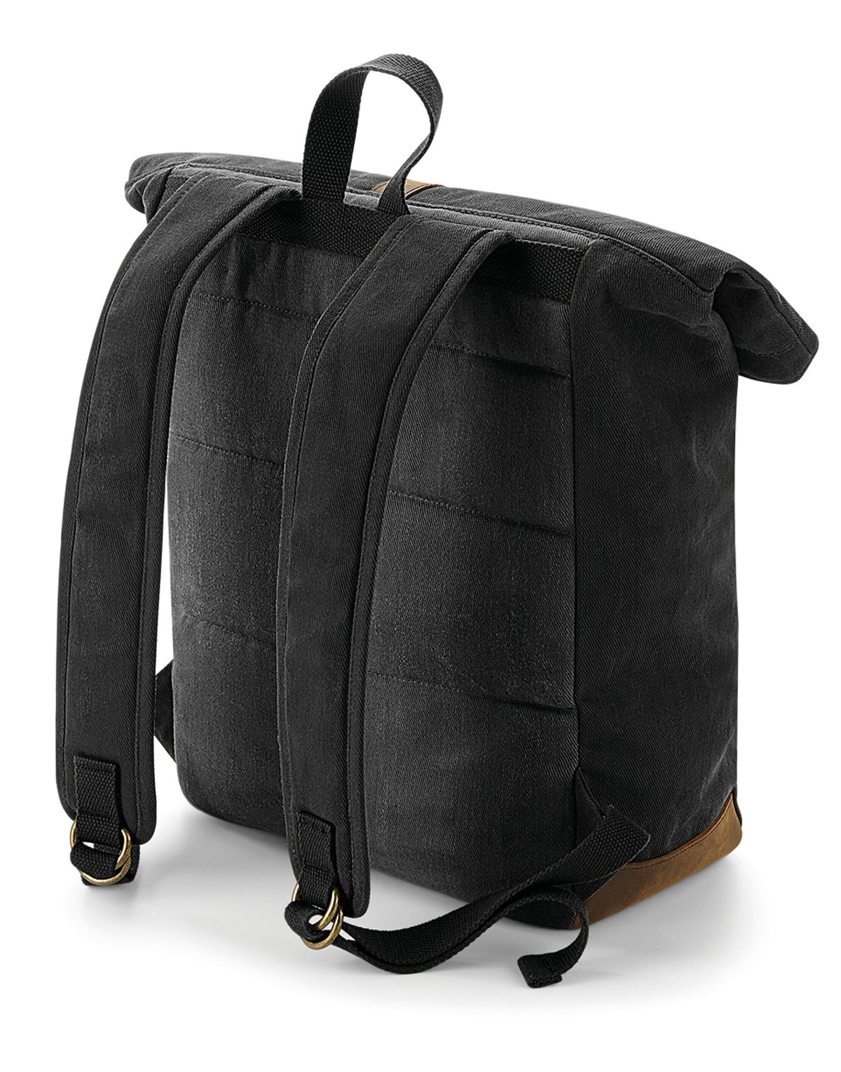 Quadra QD655 Heritage Waxed Canvas Backpack - Black