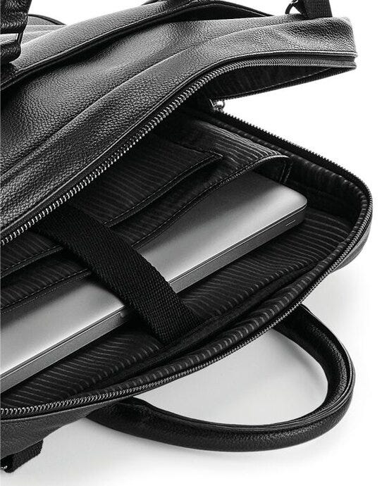 Quadra QD892 NuHide® Slimline Laptop Brief - Black