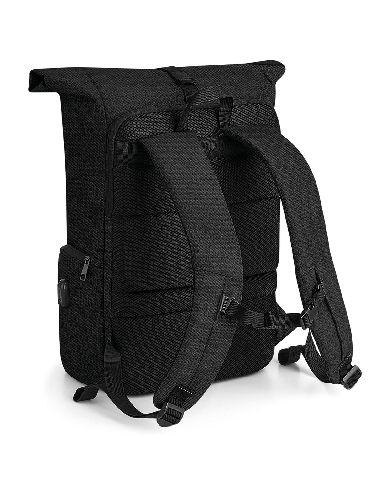 Quadra QD995 Q-Tech Charge Roll-Up Backpack - Black