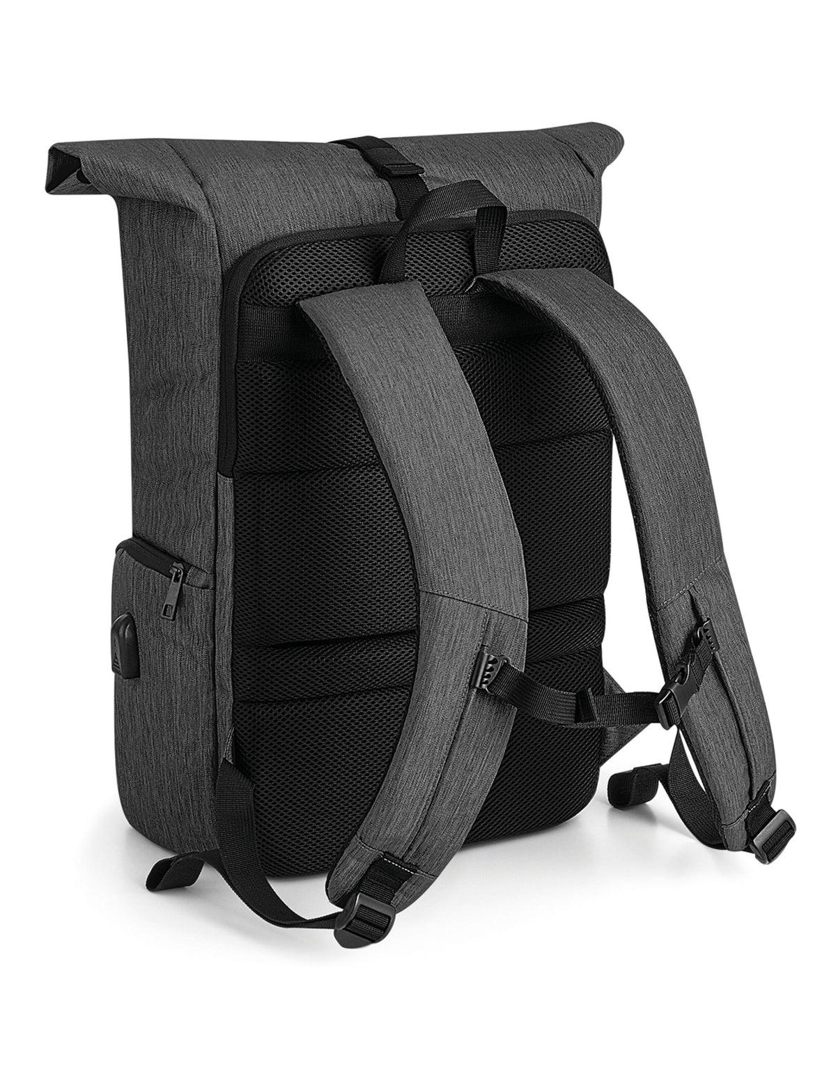 Quadra QD995 Q-Tech Charge Roll-Up Backpack - Granite Marl