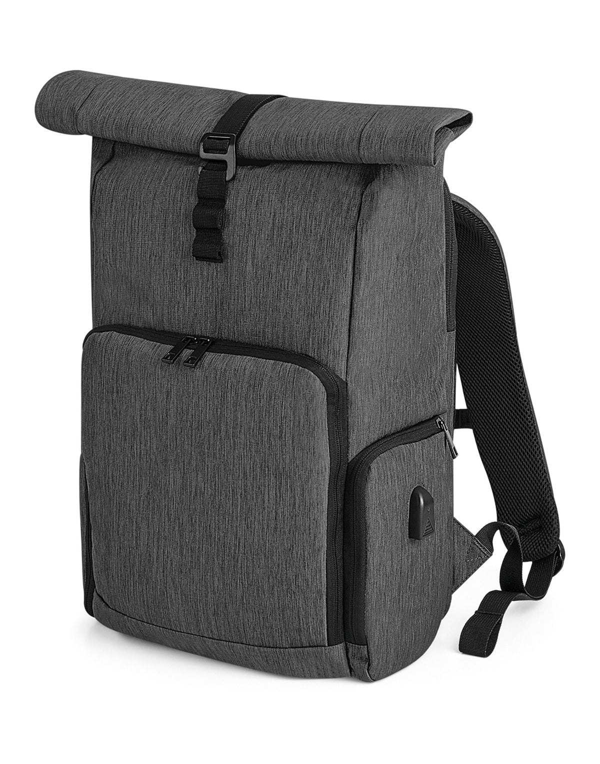 Quadra QD995 Q-Tech Charge Roll-Up Backpack - Granite Marl