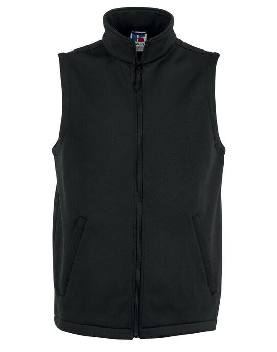 Russell Athletic R041M Russell Mens Smart Softshell Gilet - Black