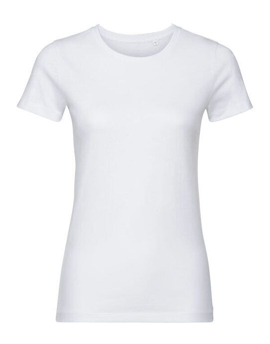 Russell Athletic Pure Organic R108F Russell Ladies Pure Organic T - White