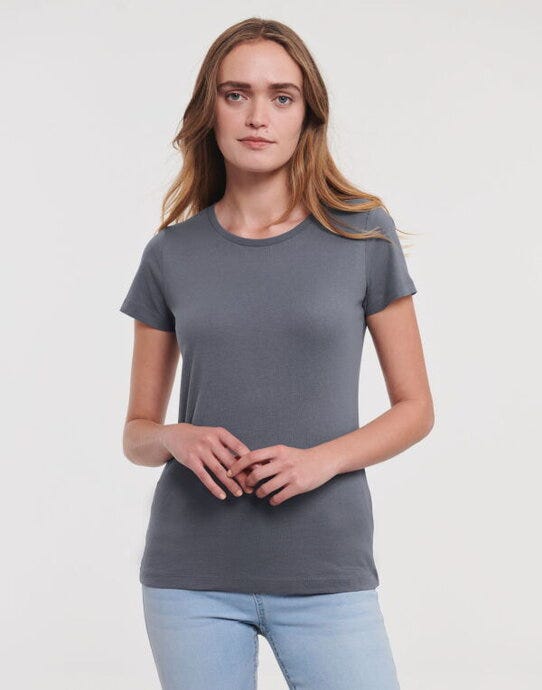 Russell Athletic Pure Organic R108F Russell Ladies Pure Organic T - Convoy Grey