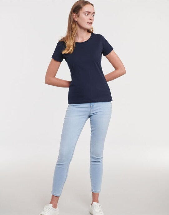 Russell Athletic Pure Organic R108F Russell Ladies Pure Organic T - French Navy