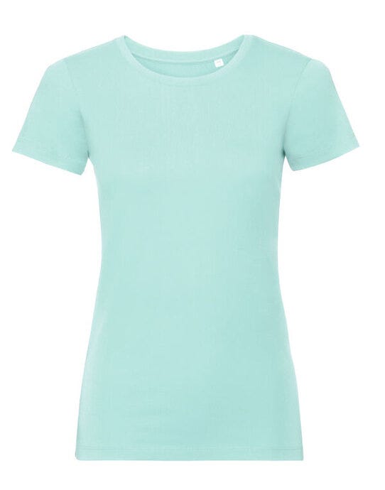 Russell Athletic Pure Organic R108F Russell Ladies Pure Organic T - Aqua