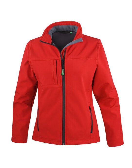 Result R121F Womens Classic Softshell Jacket - Red