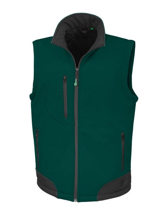 Result R123X Softshell Bodywarmer - Bottle Green/Black
