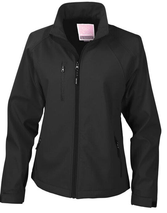 Result R128F Womens Baselayer Softshell Jacket - Black
