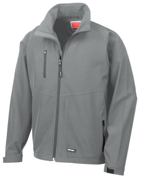 Result R128M Mens Baselayer Softshell Jacket - Silver Grey