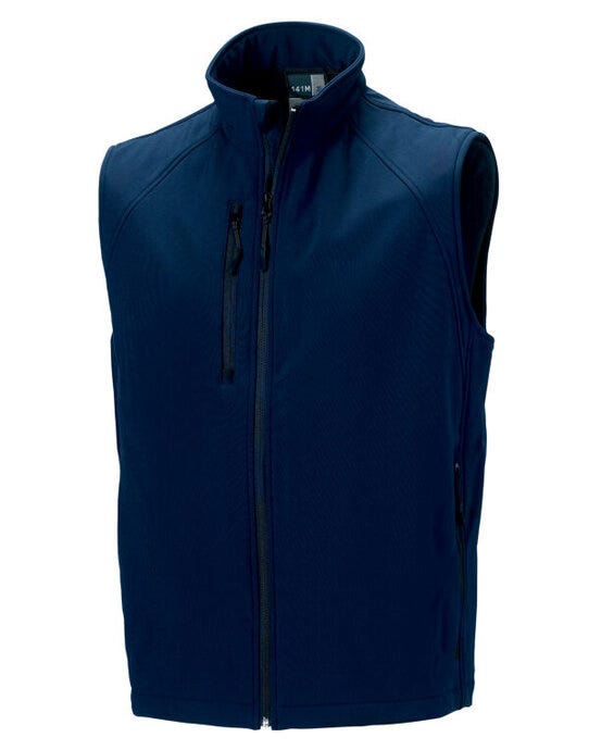 Russell Athletic R141M Russell Mens Softshell Gilet - French Navy