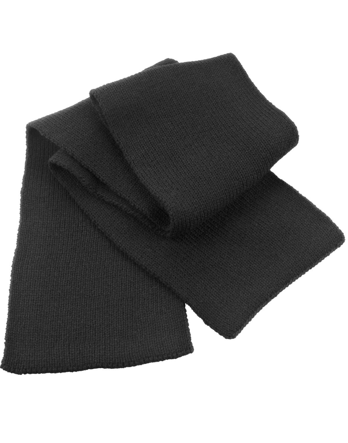 Result Winter Essentials R145X Result Winter Classic Heavy Knit Scarf - Black
