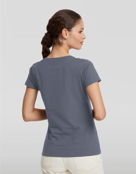 Russell Athletic R180F Russell Ladies' Authentic Classic T - Convoy Grey