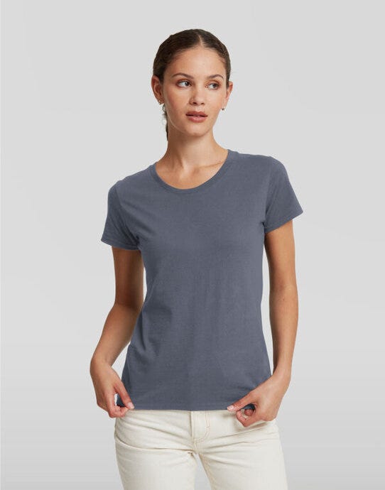 Russell Athletic R180F Russell Ladies' Authentic Classic T - Convoy Grey